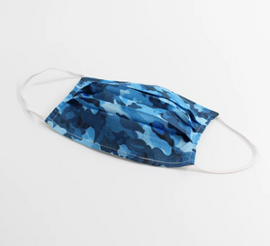 Unisex Blue Camouflage Face Covering - QTY 3 for £10