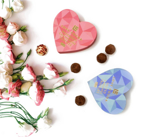Pink Heart Raspberry Champagne Truffle Box 70G
