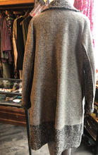 Load image into Gallery viewer, Grey Wool Long Blanket Coat