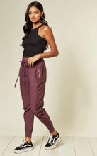 Load image into Gallery viewer, Cotton Joggers - Bordeaux - LAST PAIR - SIZE 8-10/Small