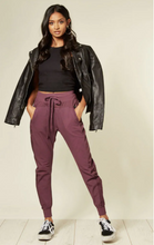 Load image into Gallery viewer, Cotton Joggers - Bordeaux - LAST PAIR - SIZE 8-10/Small