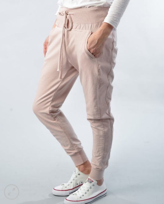 Cotton Joggers - Pale Pink