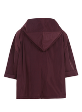 Load image into Gallery viewer, Hood &amp; Zip Rain Jacket - Bordeaux