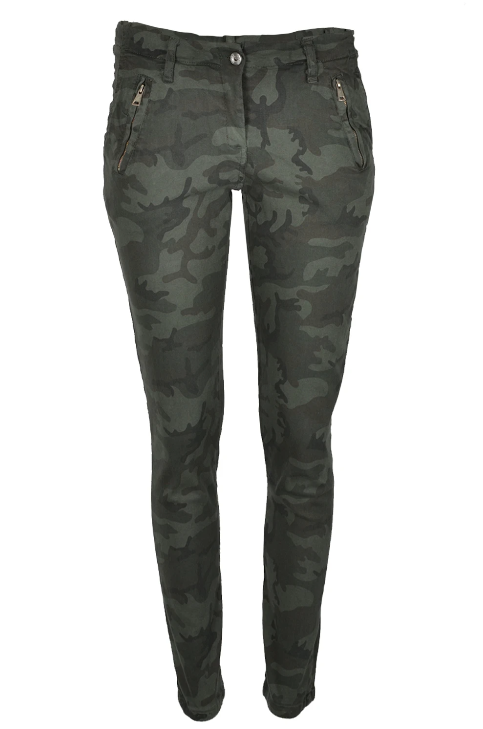 Camouflage Pants Dark Green