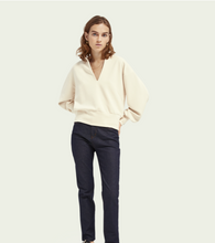 Load image into Gallery viewer, Voluminous sleeved soft sweater - Ecru