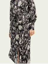 Load image into Gallery viewer, Black Floral Shirtdress