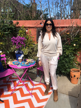 Load image into Gallery viewer, Silk Harem Pants - cream