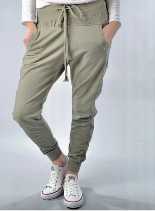 Cotton Joggers - Light Khaki