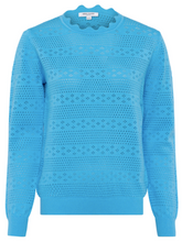 Load image into Gallery viewer, Darci Cotton Knit LS Jumper - Aegean Blue