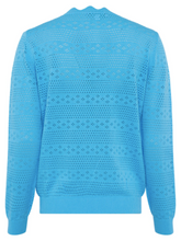 Load image into Gallery viewer, Darci Cotton Knit LS Jumper - Aegean Blue
