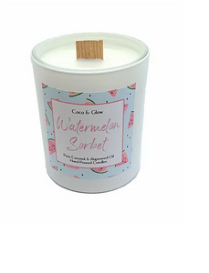 Wood Wick Pure Coconut & Rapeseed Oil Candle - Watermelon Sorbet