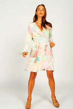 Load image into Gallery viewer, Chania Sunset Wrap Dress - Short