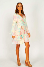 Load image into Gallery viewer, Chania Sunset Wrap Dress - Short