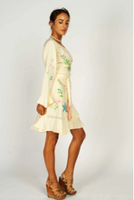 Load image into Gallery viewer, Riveria Cream Wrap Dress - Short