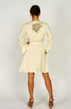 Load image into Gallery viewer, Riveria Cream Wrap Dress - Short