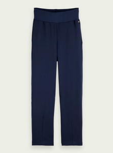 Tapered high-rise sweatpants - Navy