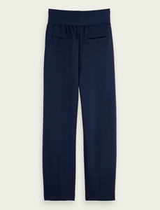 Tapered high-rise sweatpants - Navy