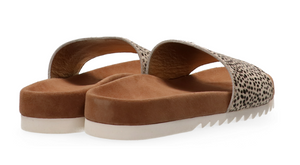 Berlin Hairon Leather Slider - Jungle off white / Black - Size 41 / 7 - Last pair