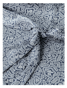 Draped printed dress
