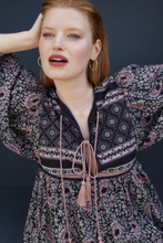 Load image into Gallery viewer, Farah midi dress in Pushkar Rose