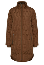 Load image into Gallery viewer, Tobacco Brown Padded Coat