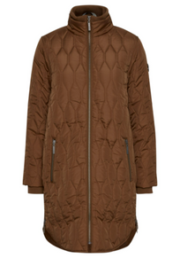 Tobacco Brown Padded Coat