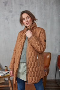 Tobacco Brown Padded Coat