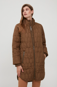 Tobacco Brown Padded Coat