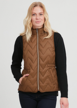 Load image into Gallery viewer, Gold Brown Padded Gilet