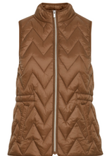 Load image into Gallery viewer, Gold Brown Padded Gilet