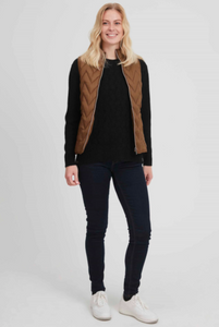 Gold Brown Padded Gilet