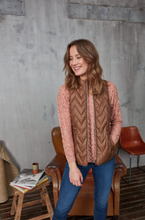 Load image into Gallery viewer, Gold Brown Padded Gilet