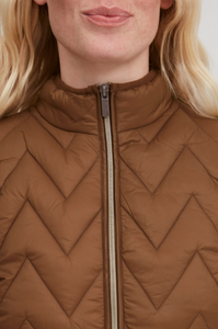 Gold Brown Padded Gilet