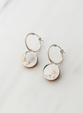 Load image into Gallery viewer, Moon II Hoops - Silver