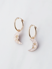 Load image into Gallery viewer, Moon Hoops - Gold
