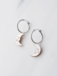 Moon Hoops - Silver