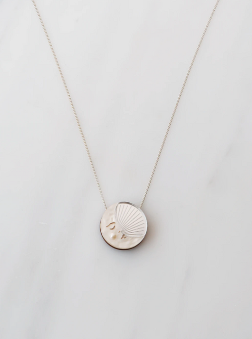 Moon Necklace - Silver