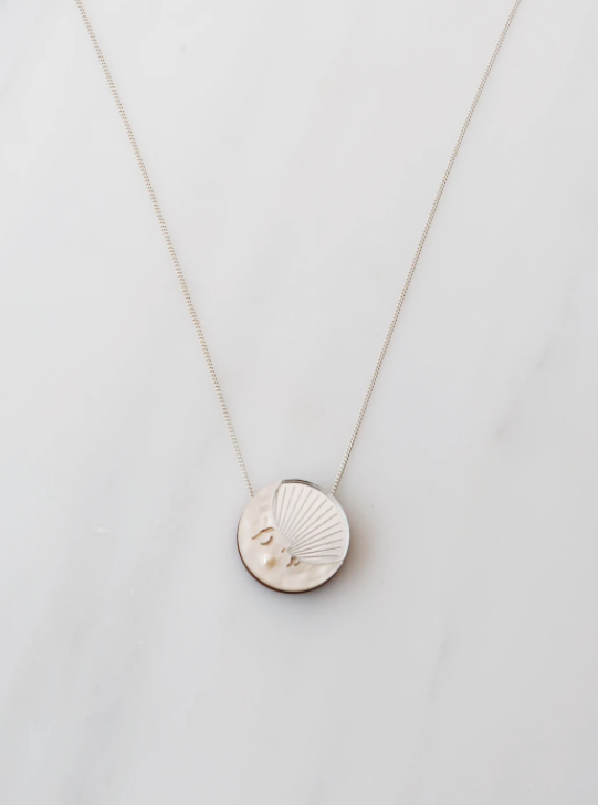 Moon Necklace - Silver