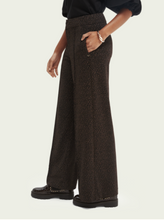 Load image into Gallery viewer, High rise patterned wide-leg trousers