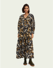 Load image into Gallery viewer, Printed maxi cloud dress