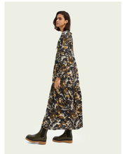 Load image into Gallery viewer, Printed maxi cloud dress