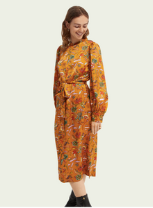 Printed midi dress