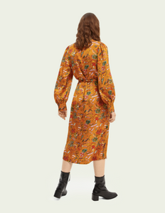 Printed midi dress
