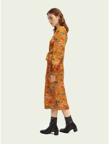 Printed midi dress
