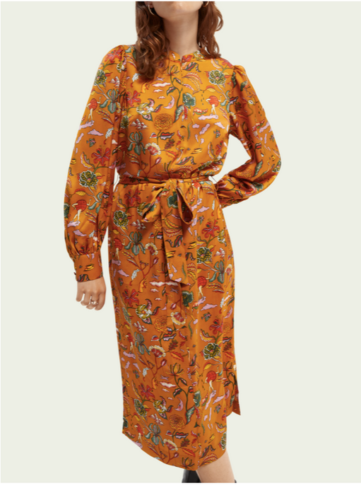 Printed midi dress