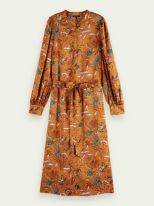 Printed midi dress