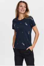 Load image into Gallery viewer, Nubernice Tee - Dark Sapphire - Seconds - Light Damage on Shoulder XL/16
