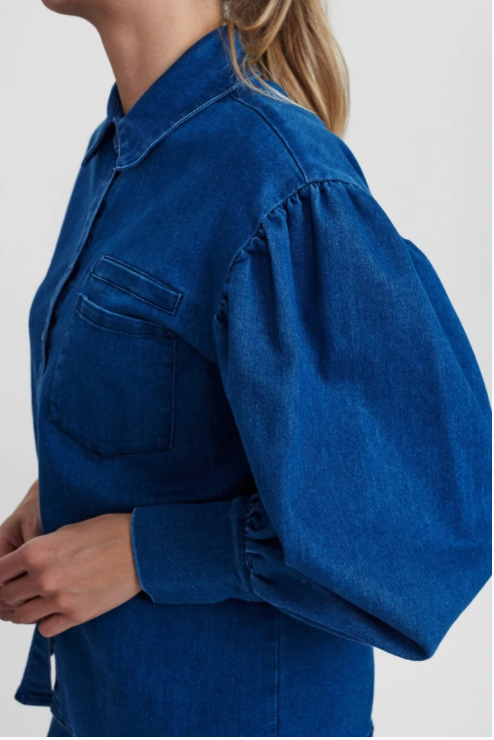 Nucharley Shirt - medium blue denim