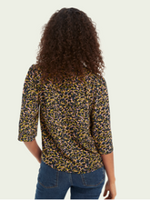Load image into Gallery viewer, Printed piped-detailing top - bubblegum