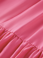 Load image into Gallery viewer, V-neck open back maxi dress- hot pink